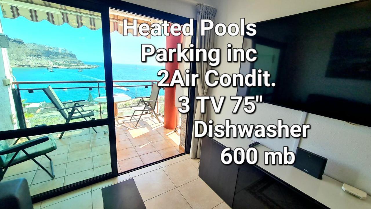 Deluxe 3 Rooms74M2,2Air Condit 2Tv Seaview On Amadores,2 Heatpools, Parking, 600 Mb,Dishwasher,2Lift,,3 Beaches Playa Del Cura  Kültér fotó