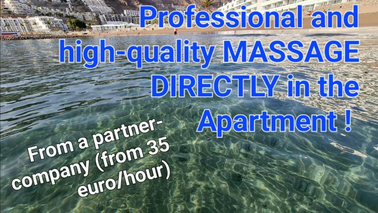 Deluxe 3 Rooms74M2,2Air Condit 2Tv Seaview On Amadores,2 Heatpools, Parking, 600 Mb,Dishwasher,2Lift,,3 Beaches Playa Del Cura  Kültér fotó